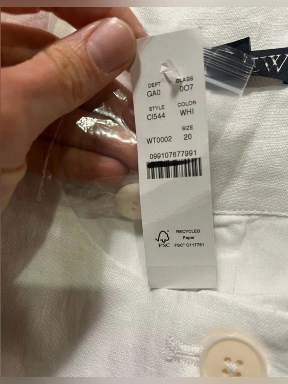 J.Crew Cutaway vest top in linen